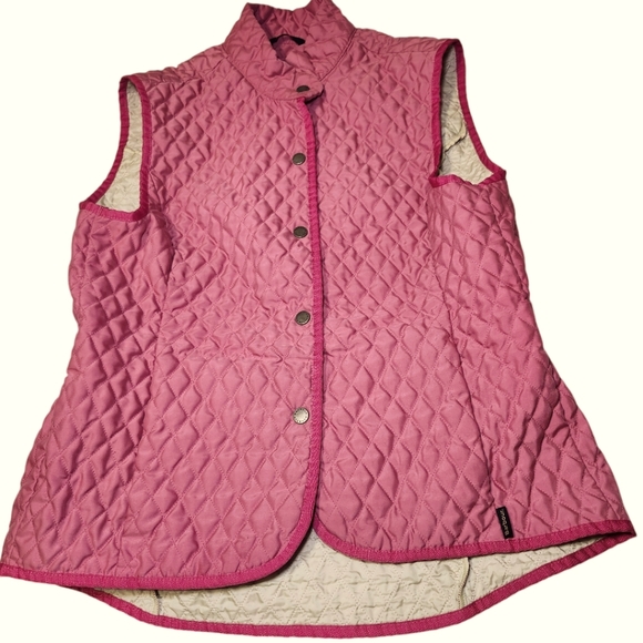Barbour Fulbourn lightweight short gilet quilted vest womens size 10 - Picture 3 of 10